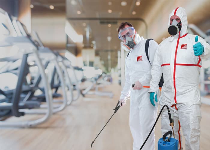 Проведение очистки и дезинфекции систем вентиляции в фитнес-клубе в Люберцах